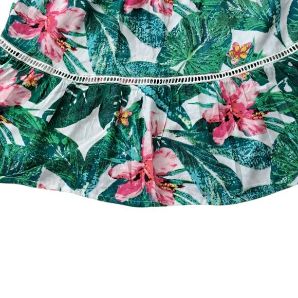2 For $5 Sale GB Girls Green And Pink Floral Sundress  Size Small - Picture 4 of 10